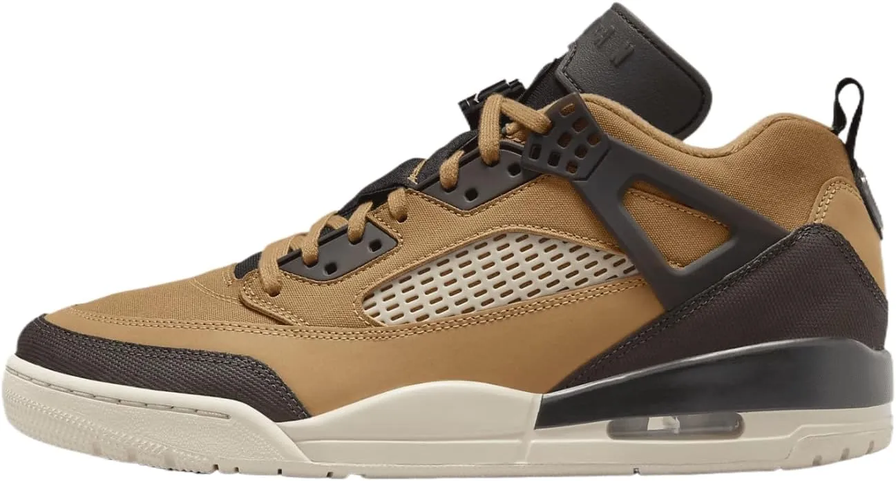 Jordan Spizike Low Men's Shoes (FQ1759-202, Flax/Black/Sanddrift/Baroque Brown) Size 10.5