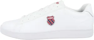 K-Swiss mens Court Shield Sneaker, White/Corporate, 10.5 US