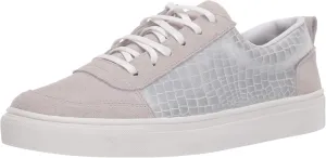 KAANAS Women's Levanzo Low Top Croc-Embossed Lace-up Fashion Sneaker
