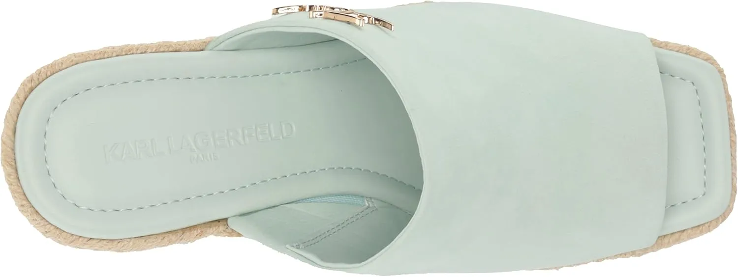 Karl Lagerfeld Paris Women's Corissa Slip on Espadrille Wedge Sandal