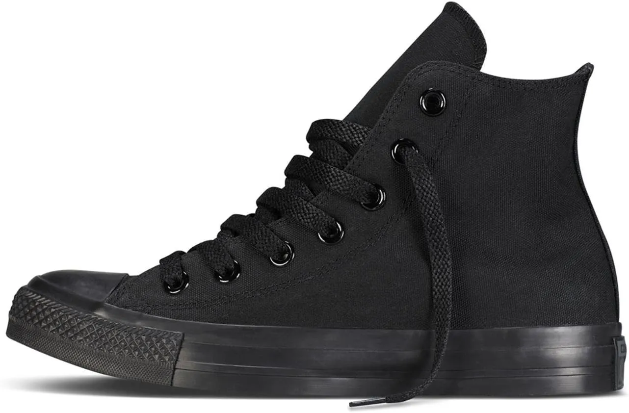 Karmaloop Converse The Chuck Taylor All Star Core Hi Sneaker Black (6.5 D(M) US, Black Monochrome)