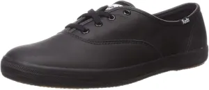 Keds Women's Champion Oxford Leather Fashion Sneaker Black 8.5 Medium US