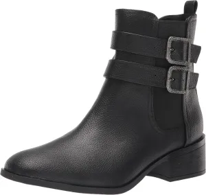 Kenneth Cole Reaction Women's Women's Salt Biker Jewel Chelsea Boot, Black, 5.5
