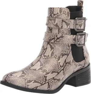 Kenneth Cole Reaction Women's Women's Salt Biker Jewel Chelsea Boot, Sand, 7