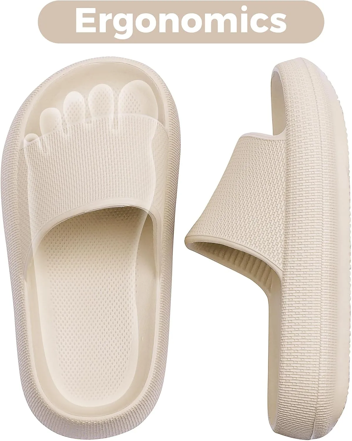 Kids Cloud Slides Boys Girls Flip Flops Slip On Beach Sandals Youth Pool Shower Shoes EVA Summer Slippers（11 Little Kids - 6 Big Kids）