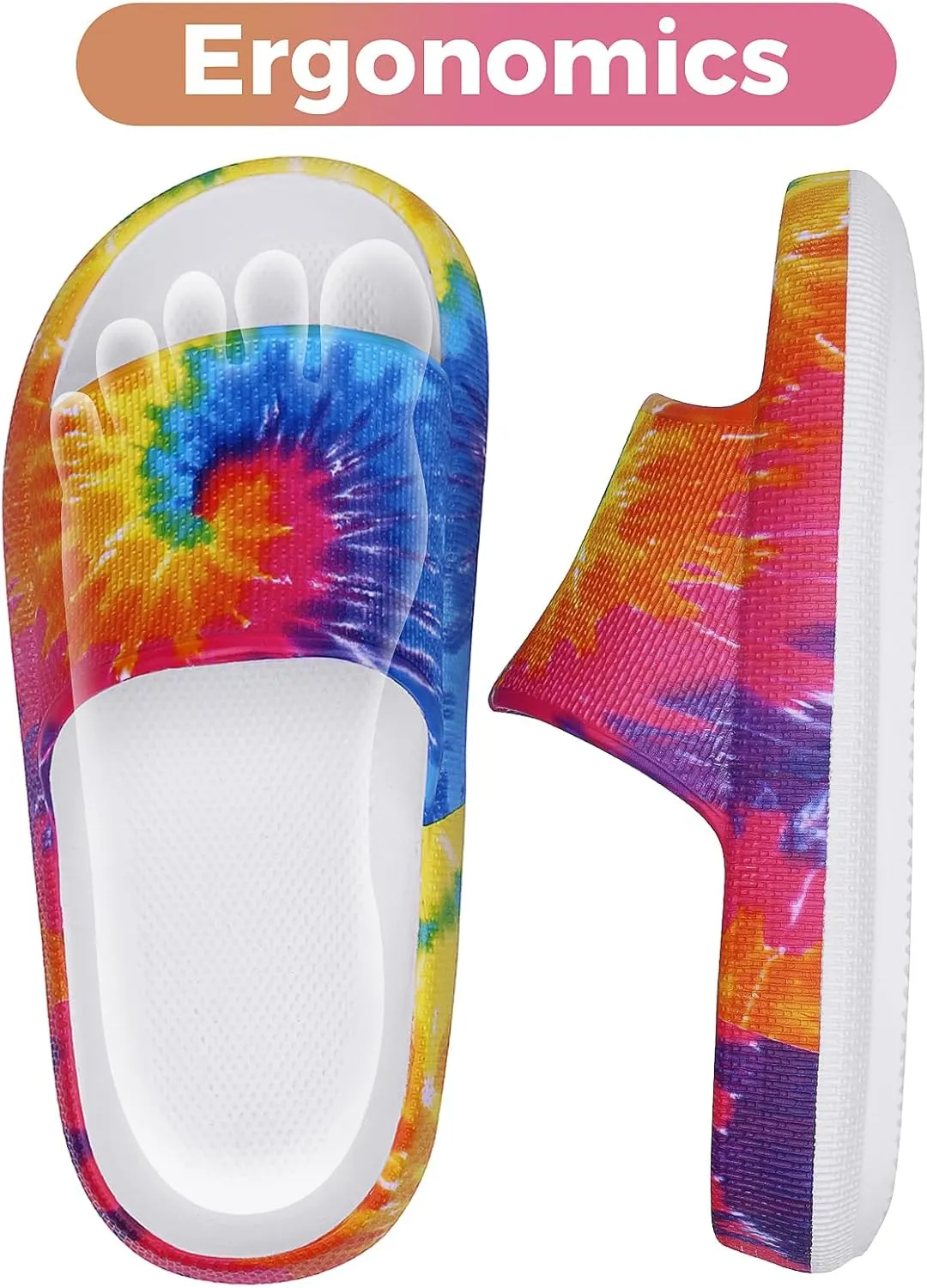 Kids Cloud Slides Boys Girls Flip Flops Slip On Beach Sandals Youth Pool Shower Shoes EVA Summer Slippers（11 Little Kids - 6 Big Kids）