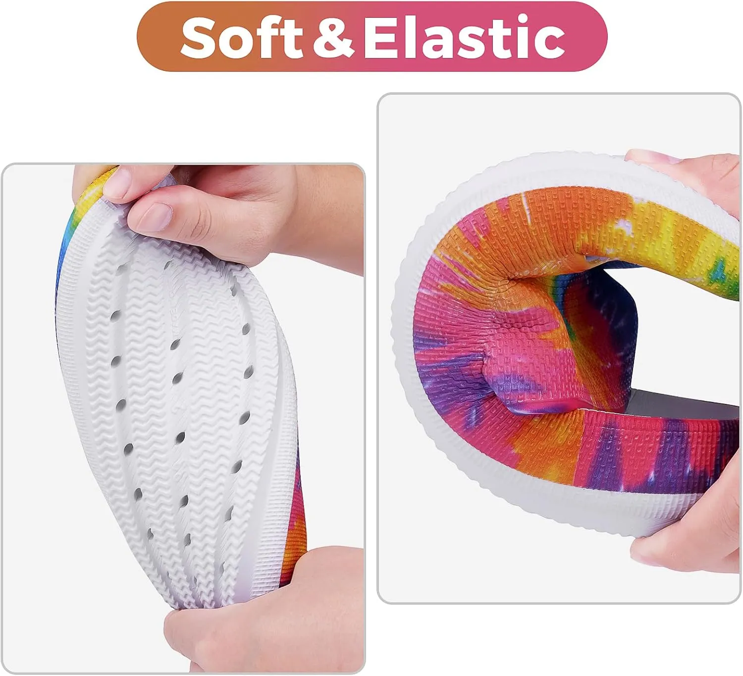 Kids Cloud Slides Boys Girls Flip Flops Slip On Beach Sandals Youth Pool Shower Shoes EVA Summer Slippers（11 Little Kids - 6 Big Kids）