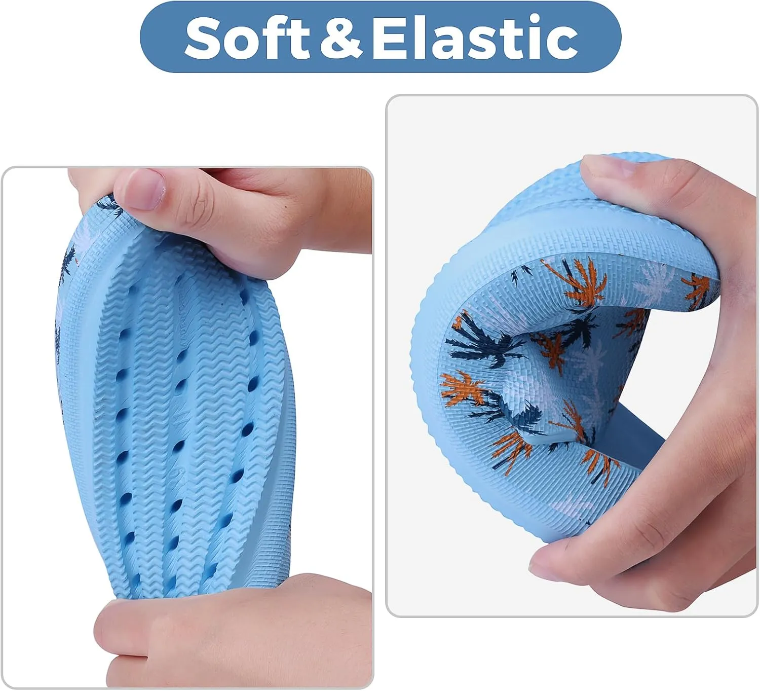 Kids Cloud Slides Boys Girls Flip Flops Slip On Beach Sandals Youth Pool Shower Shoes EVA Summer Slippers（11 Little Kids - 6 Big Kids）