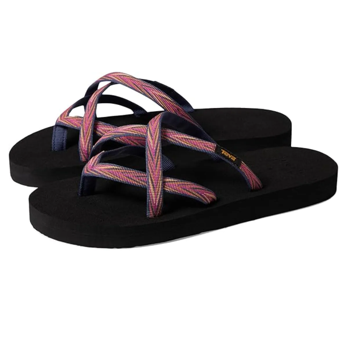 Kids Teva Olowahu Flip Flop Palm Rose