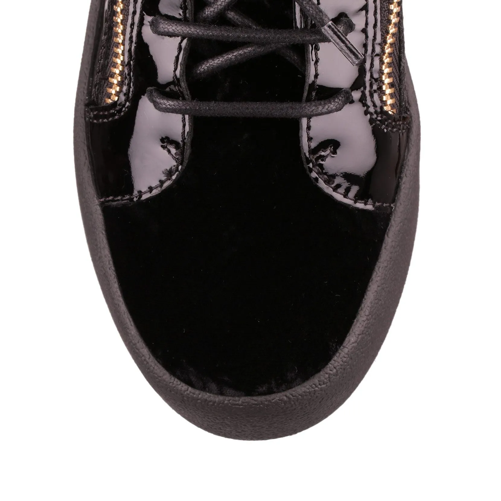 Kriss black velvet sneaker