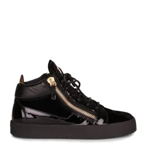 Kriss black velvet sneaker