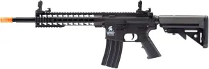 Lancer Tactical Gen 2 LT-19 Airsoft M4 Carbine 10" Electric Full/Semi-Auto Airsoft AEG Rifle, Included 6mm 0.20g BBS, 300 Rounds, Charger, and Battery (Low FPS, Black)