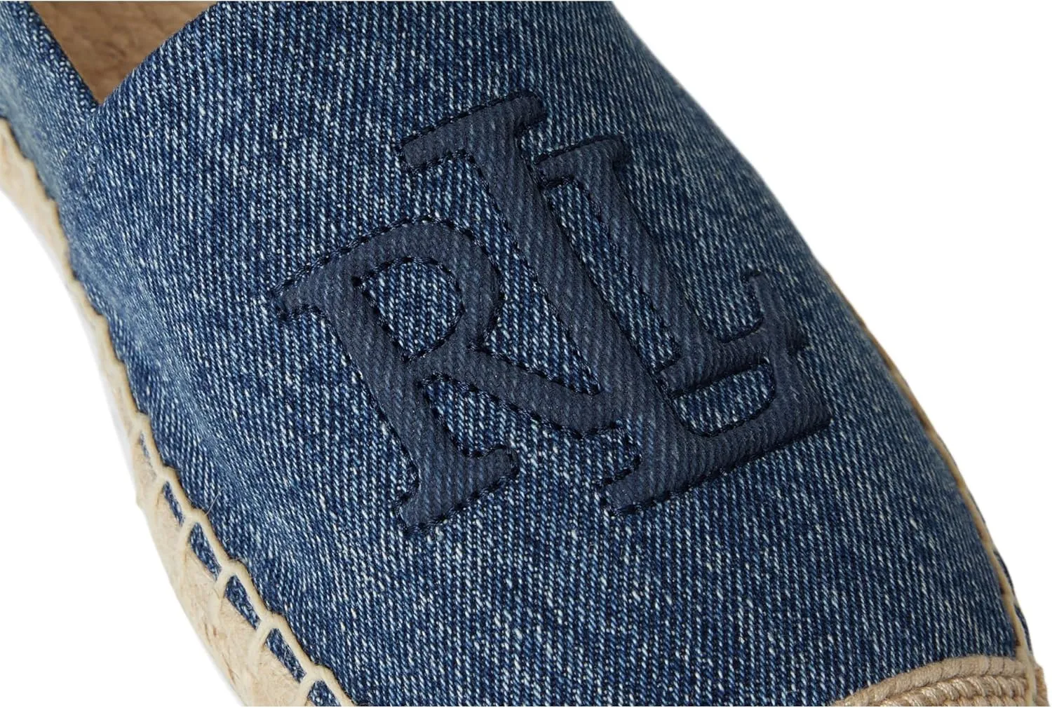 Lauren Ralph Lauren Women's Cameryn Washed Denim Espadrille Loafer Flat