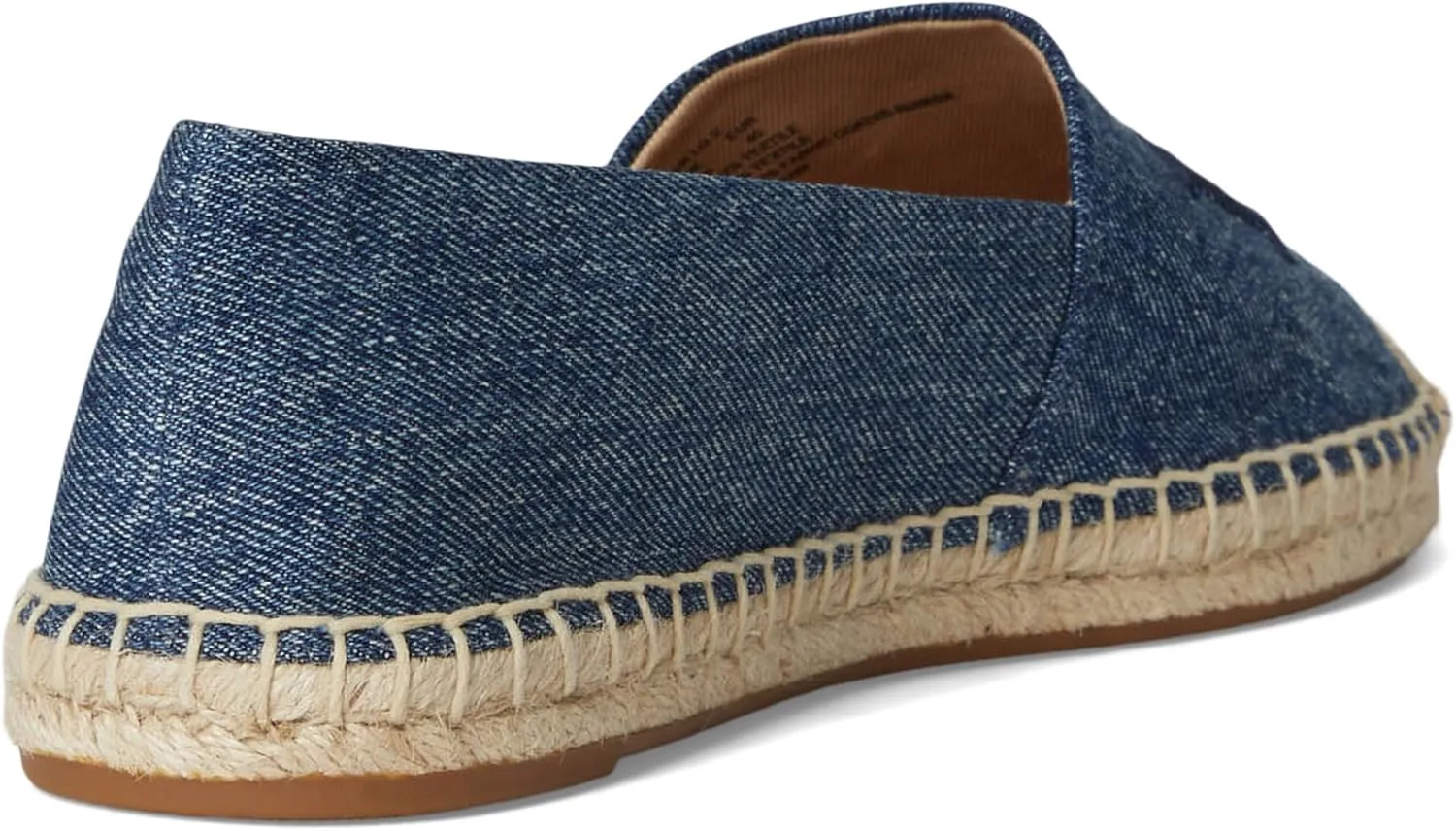 Lauren Ralph Lauren Women's Cameryn Washed Denim Espadrille Loafer Flat