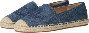 Lauren Ralph Lauren Women's Cameryn Washed Denim Espadrille Loafer Flat