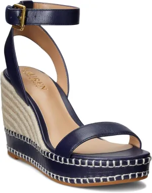 Lauren Ralph Lauren Women's Hilarie Burnished Leather Espadrille