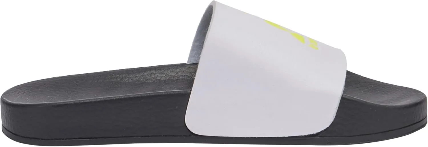 Le Coq Sportif Unisex's Slide Hf Fef Ps Black/White/Bright Yellow Sneaker