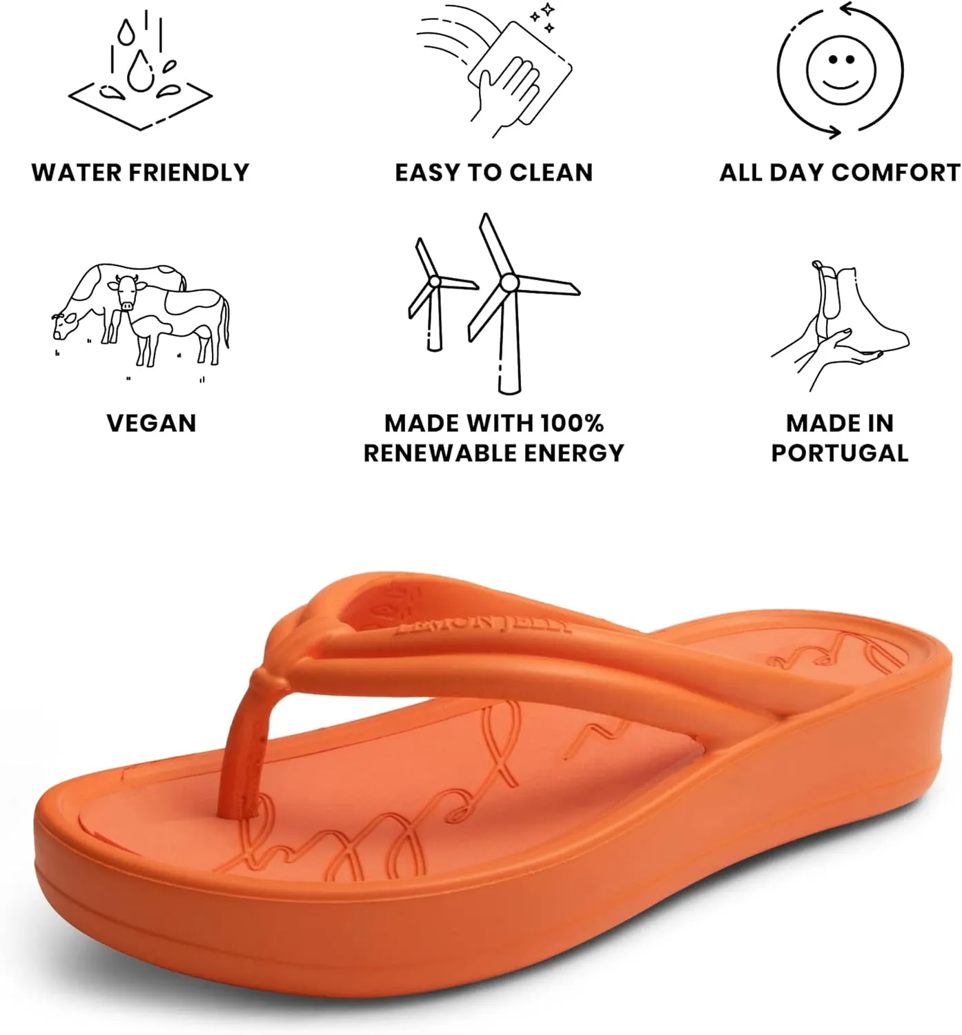 Lemon Jelly Flip Flops for Women - Water-Friendly Comfort Beach Slippers - Super Lightweight Summer Flip Flops for Women - Versatile, Casual Sandals for Ladies - Great for the Pool, Beach & Shower