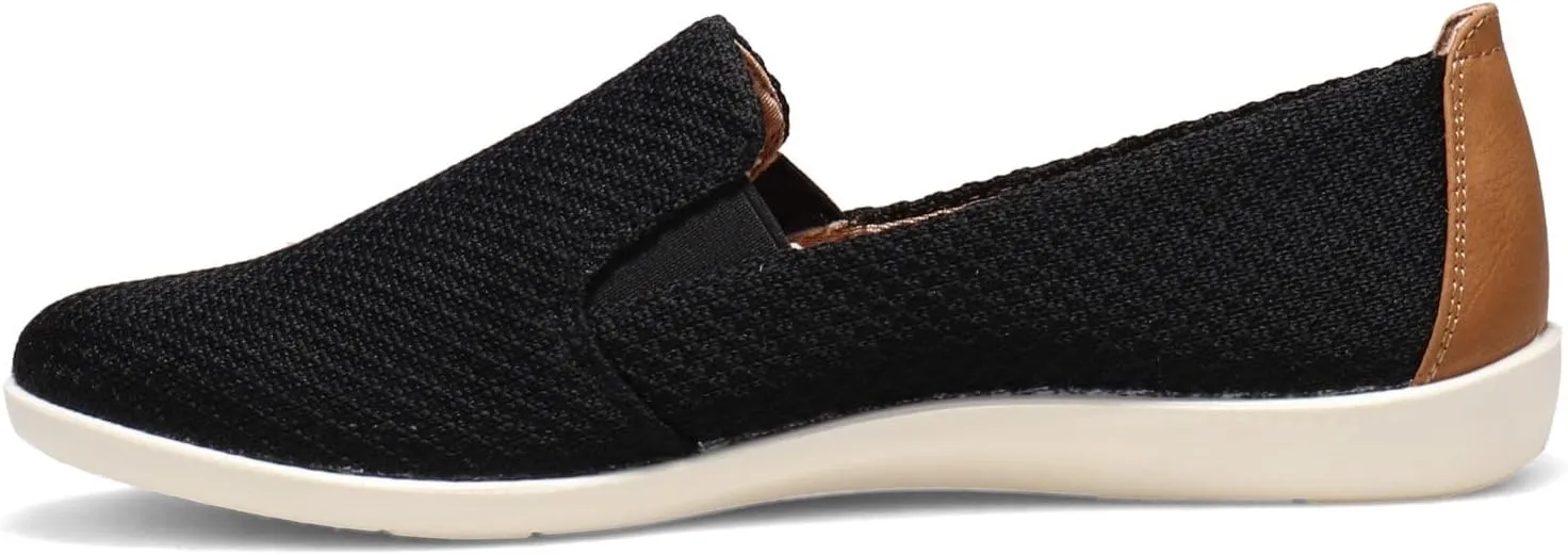 LifeStride Women's Next Level Slip-On Sneaker, Black, 11 Wide