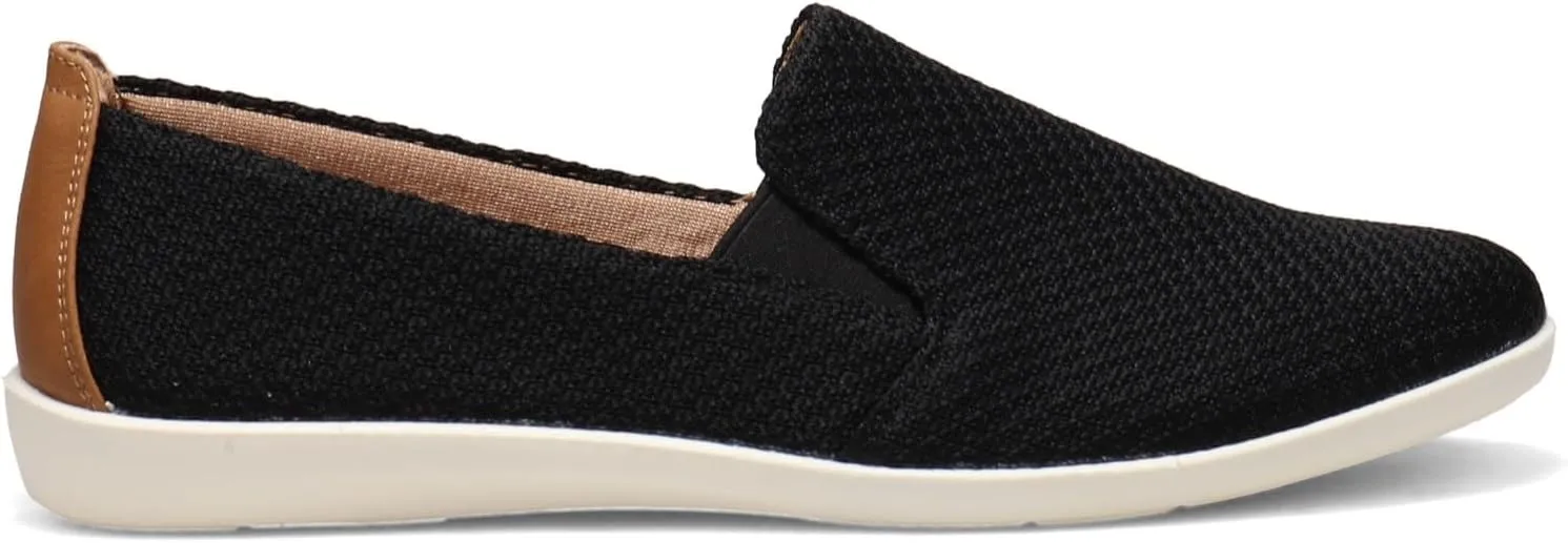 LifeStride Women's Next Level Slip-On Sneaker, Black, 11 Wide