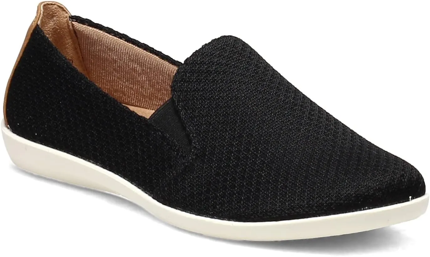 LifeStride Women's Next Level Slip-On Sneaker, Black, 11 Wide