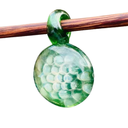 Livin_Glass - Fumed Honeycomb Pendant