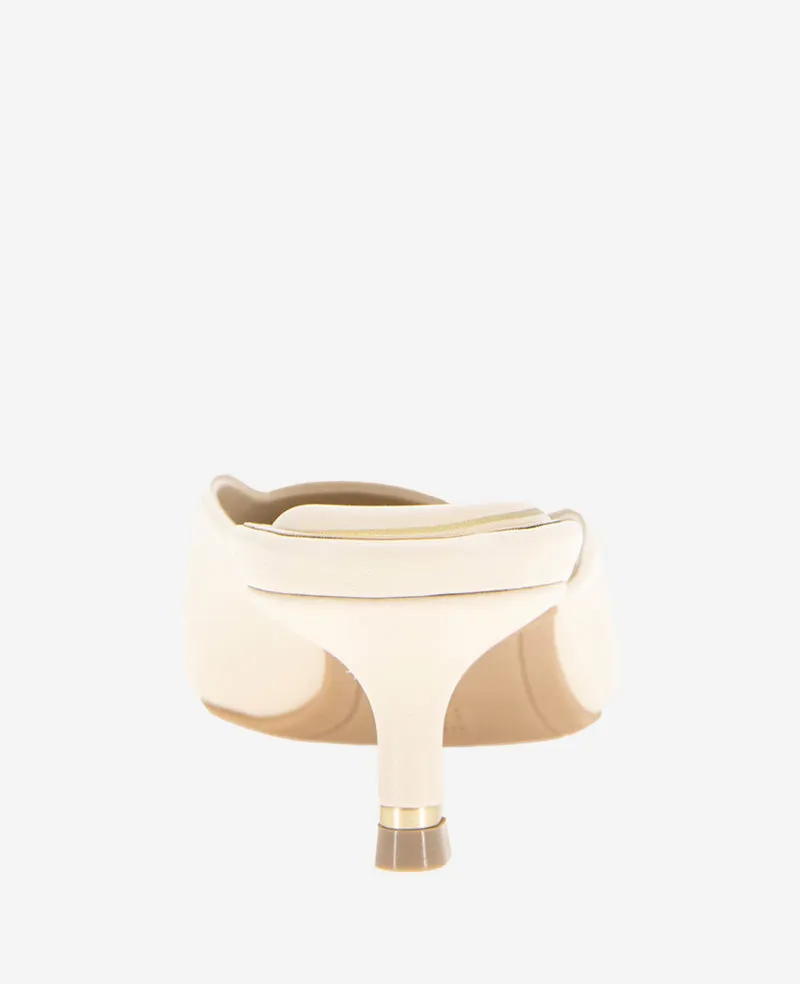 Margo Leather Kitten Heel Mule