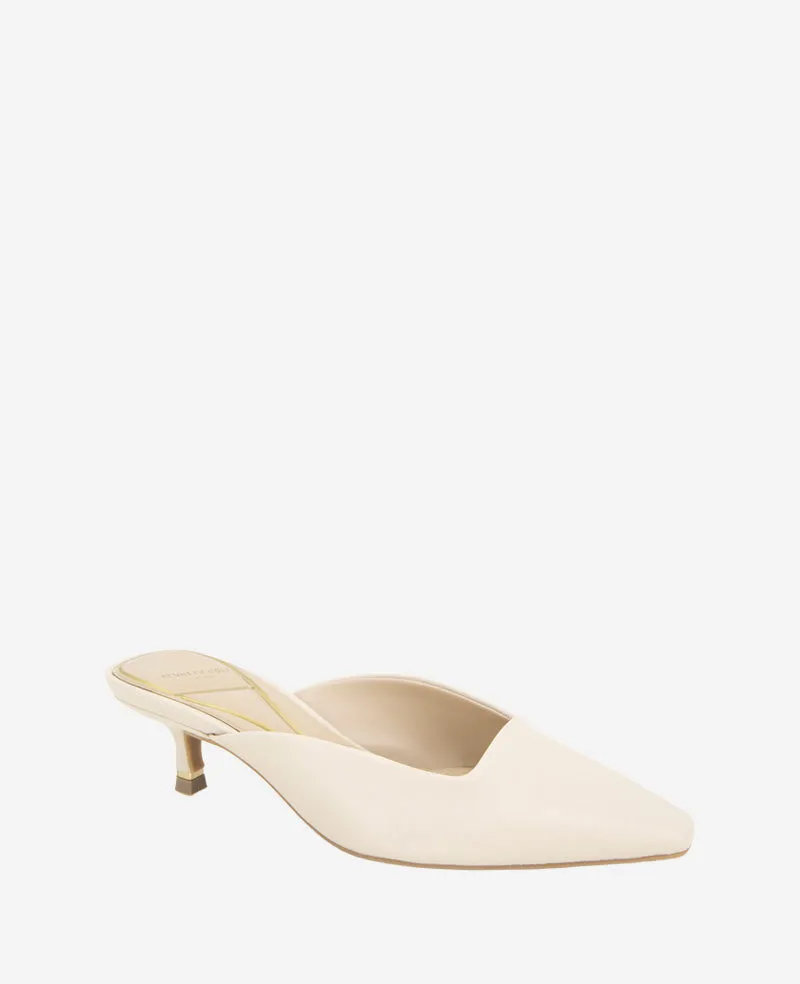 Margo Leather Kitten Heel Mule