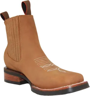 Men's Genuine Leather Short Ankle Boot
