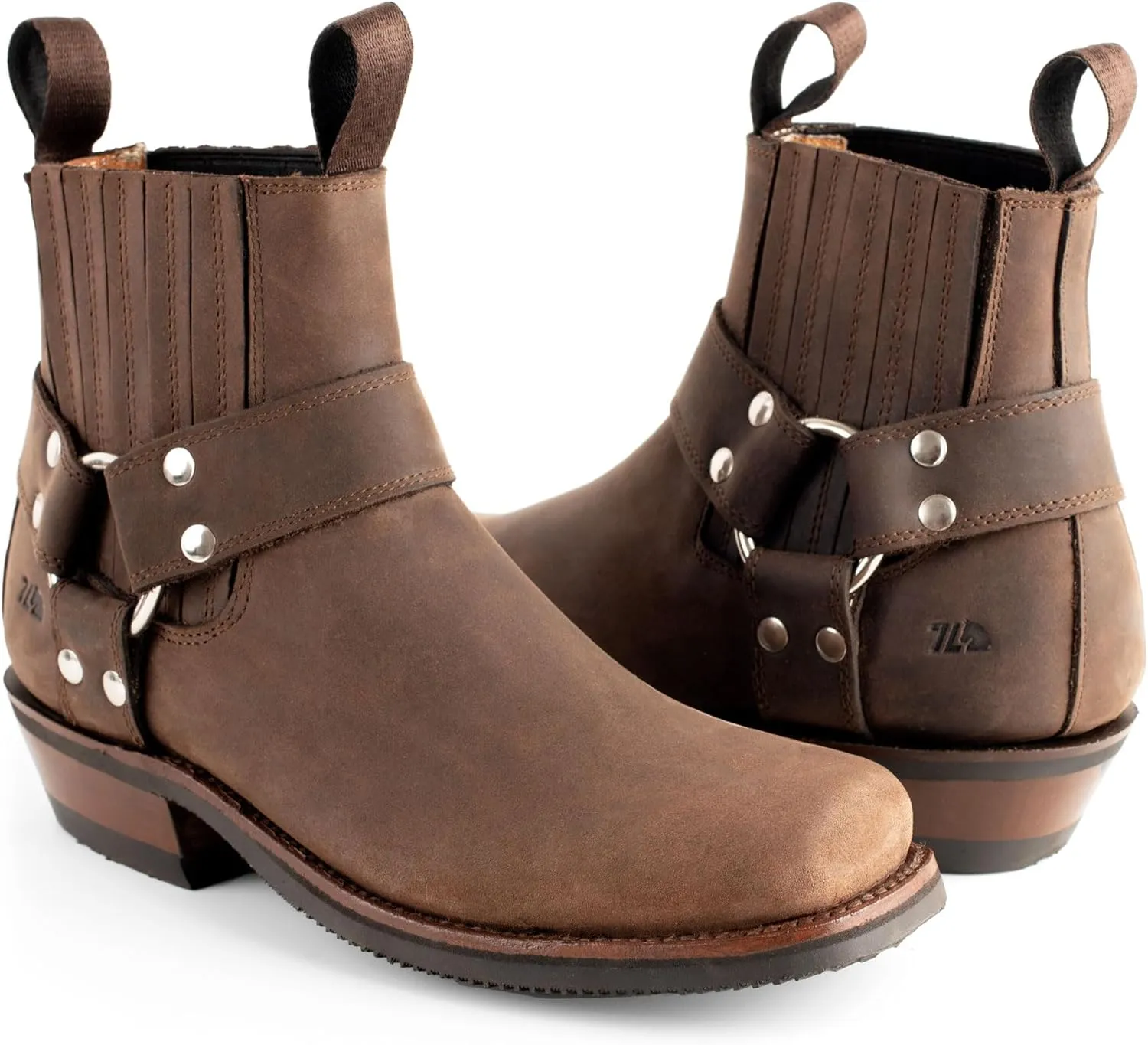 Men's Leather Biker Ankle Boot for Men Style 3600