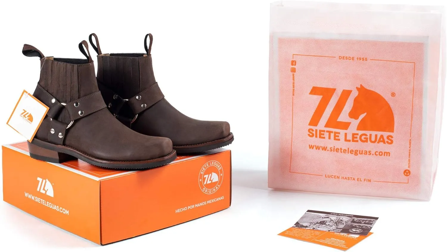 Men's Leather Biker Ankle Boot for Men Style 3600