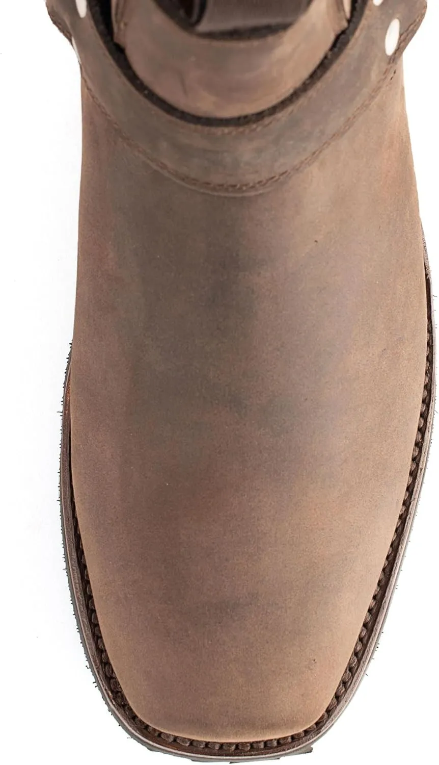 Men's Leather Biker Ankle Boot for Men Style 3600