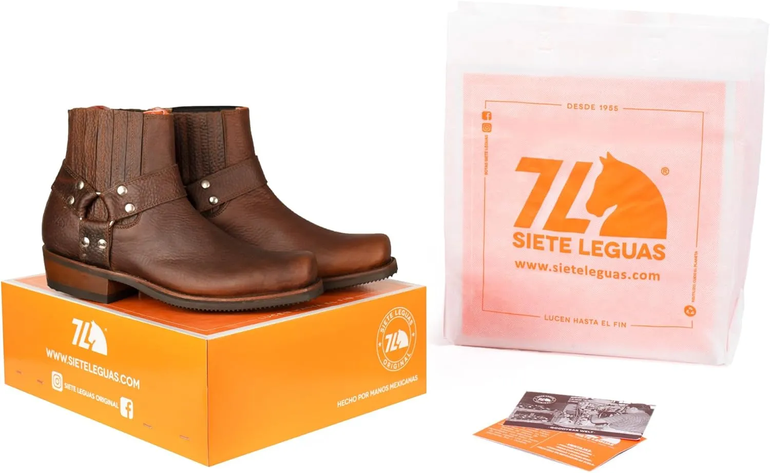Men's Leather Biker Ankle Boot for Men Style 3600
