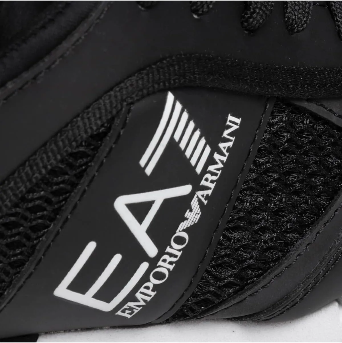 Men's Woven Trainers, Black/White