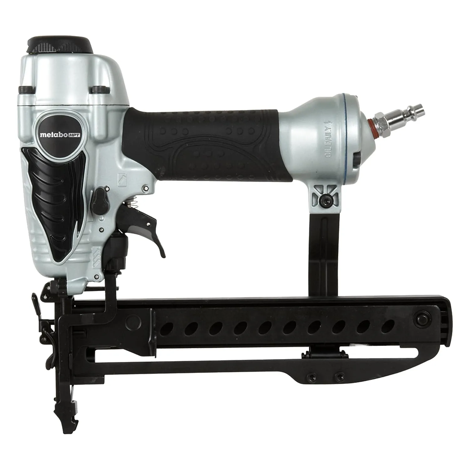 Metabo HPT Finish Stapler Pro Preferred Brand of Pneumatic Nailers 18 Gauge 1/4-Inch Narrow Crown Accepts 1/2-Inch to 1-1/2-Inch Staples Ideal for Trim Work Furniture & Cabinetry N3804AB3