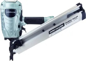 Metabo HPT Framing Nailer, Pro Preferred Brand of Pneumatic Nailers, 30 Degree Magazine, Accepts 2-Inch to 3-1/2-Inch Paper Collated Nails, Ideal for Framing, Truss Build Up, Wall Sheathing, NR90ADS1