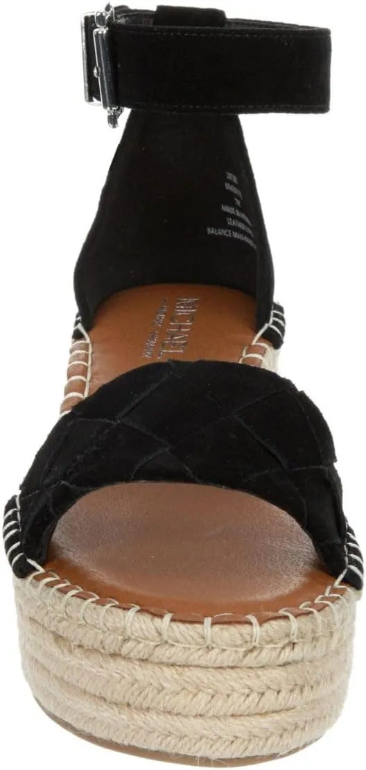Michael By Michael Shannon Bridgette - Women's Open Toe Espadrille Platform Wedge Sandals