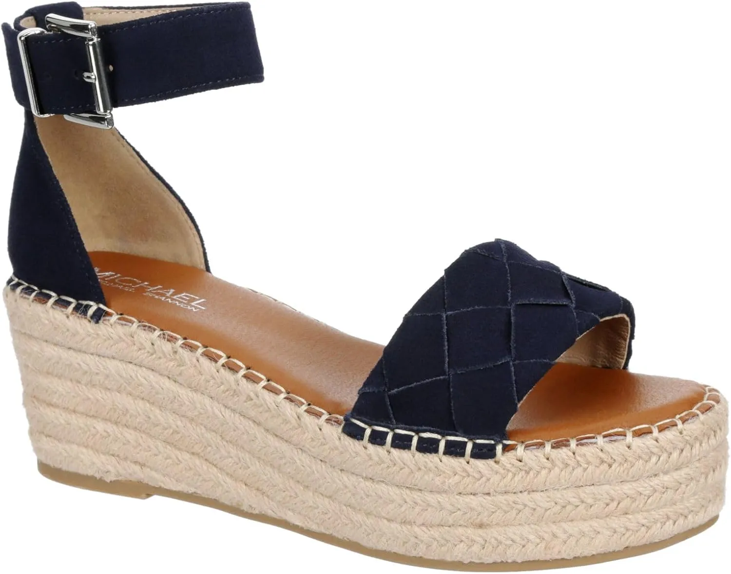 Michael By Michael Shannon Bridgette - Women's Open Toe Espadrille Platform Wedge Sandals