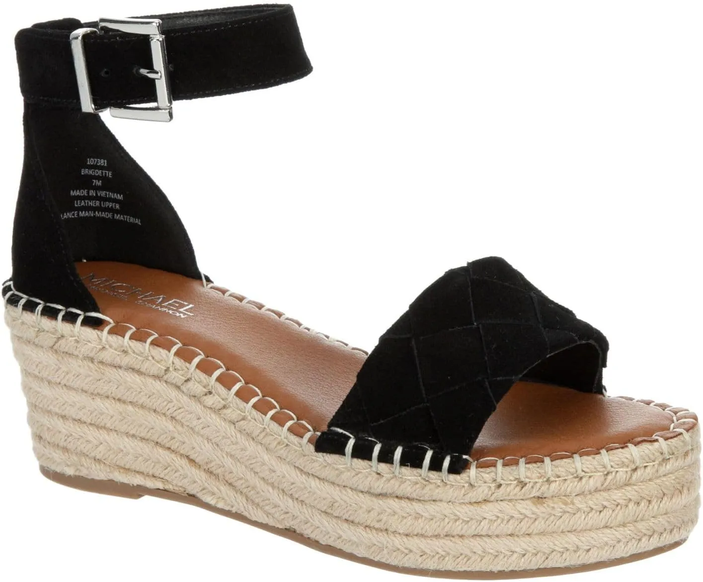 Michael By Michael Shannon Bridgette - Women's Open Toe Espadrille Platform Wedge Sandals
