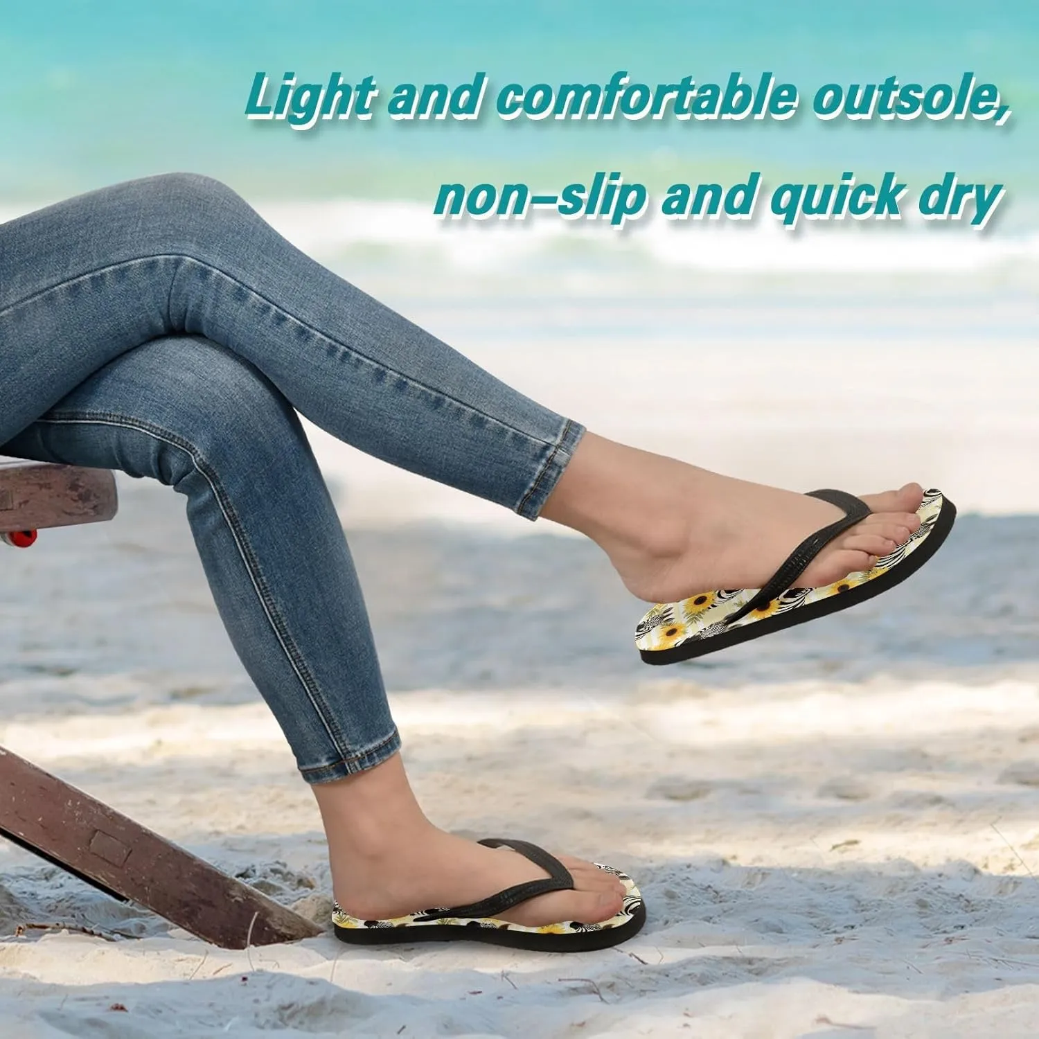 MNSRUU Flip Flops for Women Men Butterflies Flip Flops Womens Slides Men Sandals Shower Slippers Summer Non-Slip Flipflops for Swim Beach Bathroom, XS