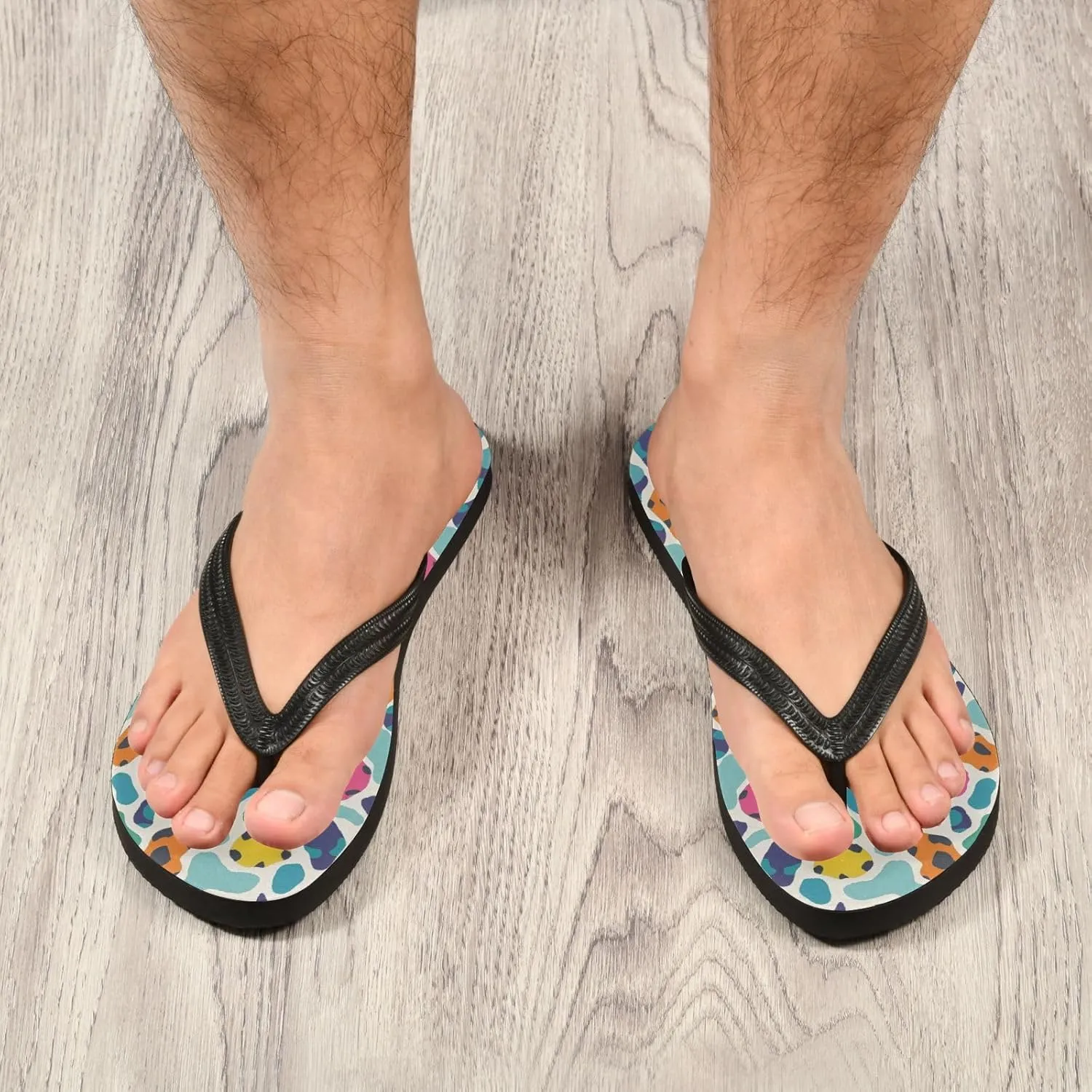 MNSRUU Flip Flops for Women Men Cute Animal Sloth Flip Flops Womens Slides Men Sandals Shower Slippers Summer Non-Slip Flipflops for Swim Beach Bathroom, XS