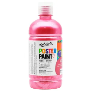 Mont Marte Poster Paint 500ml Metallic Hot Pink