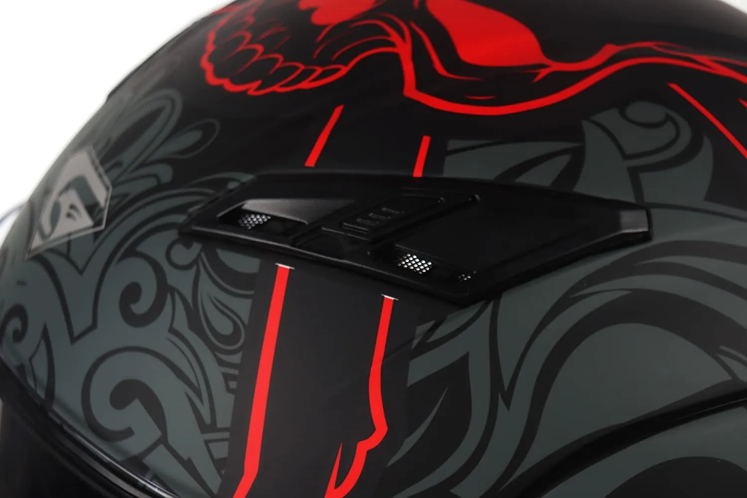Motorcycle Dual Visor Flip up Modular Full Face Helmet with DOT Certification of Impressionism