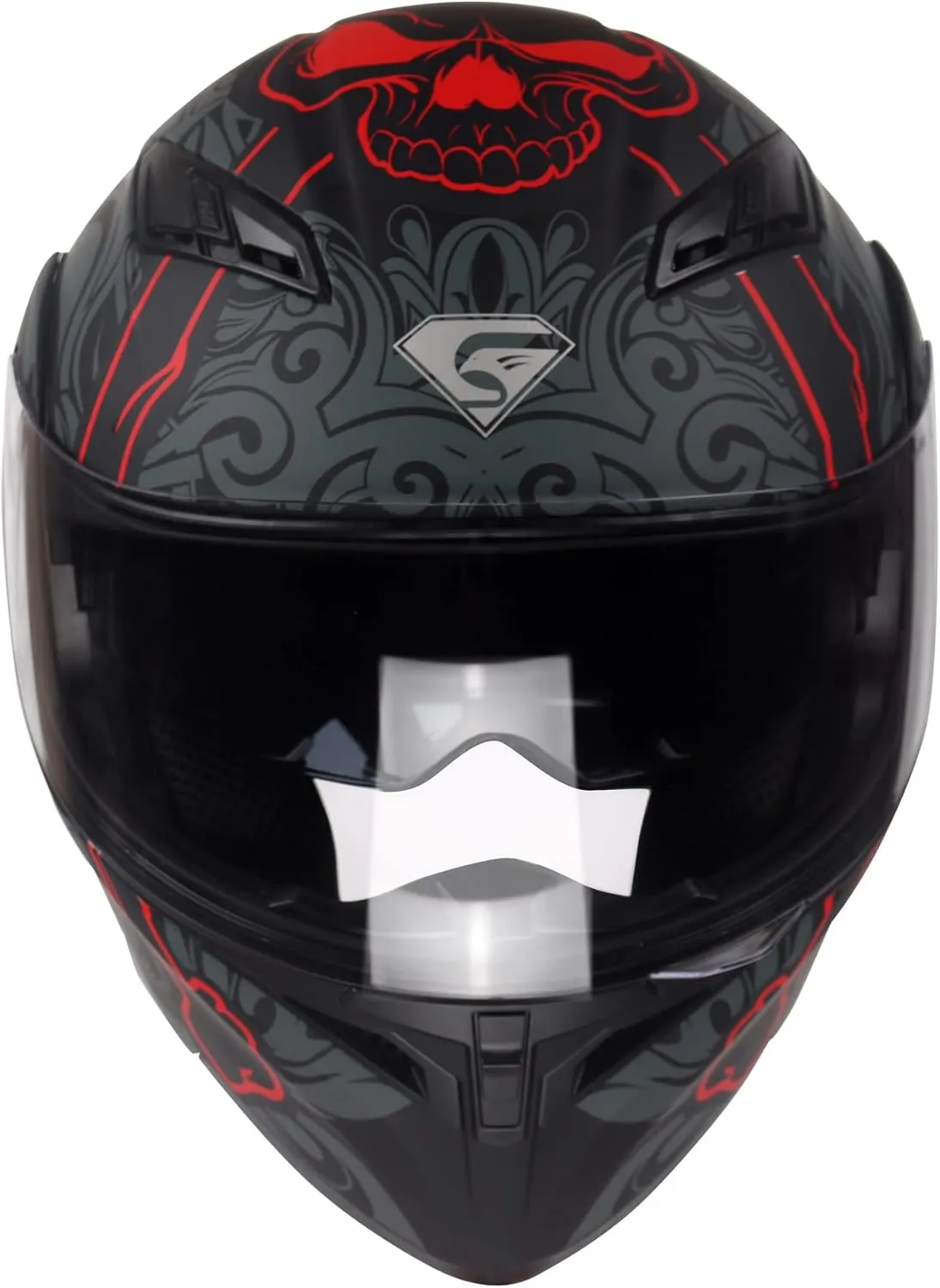 Motorcycle Dual Visor Flip up Modular Full Face Helmet with DOT Certification of Impressionism