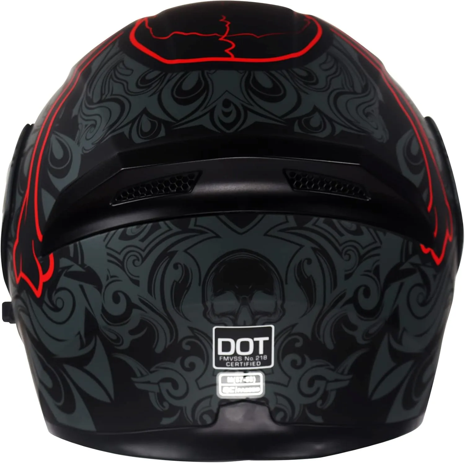 Motorcycle Dual Visor Flip up Modular Full Face Helmet with DOT Certification of Impressionism