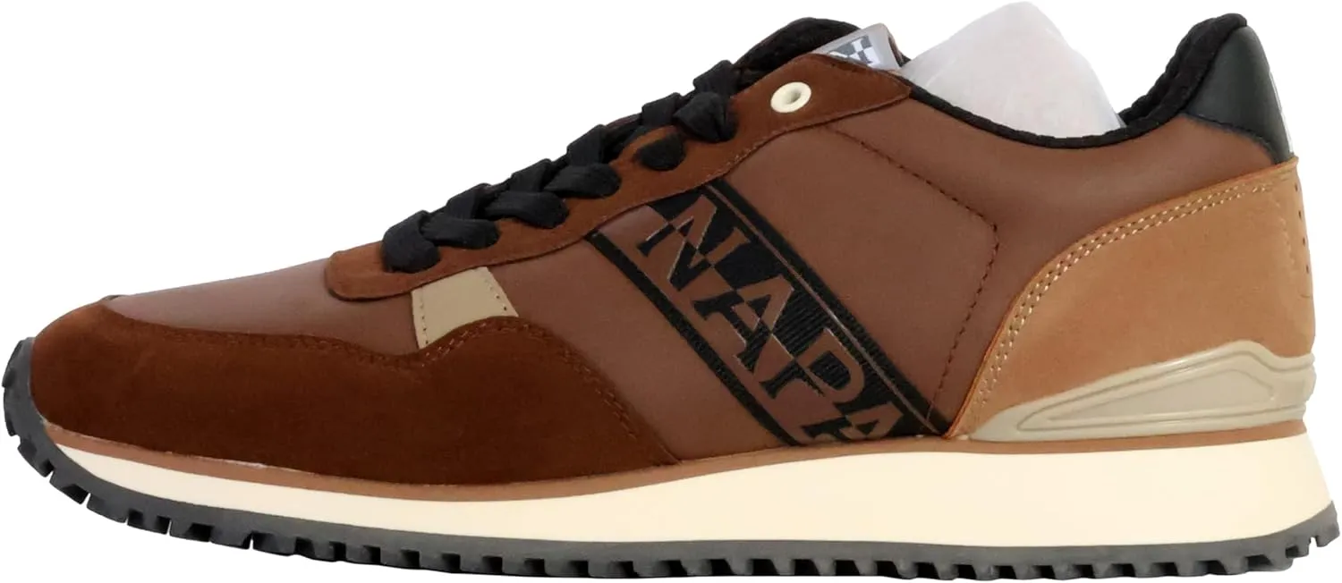Napapijri Brown Polyester Men's Sneaker