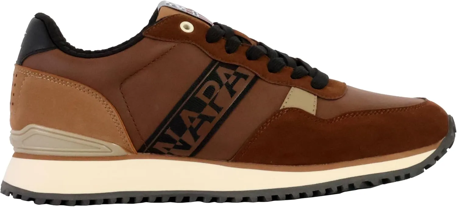 Napapijri Brown Polyester Men's Sneaker