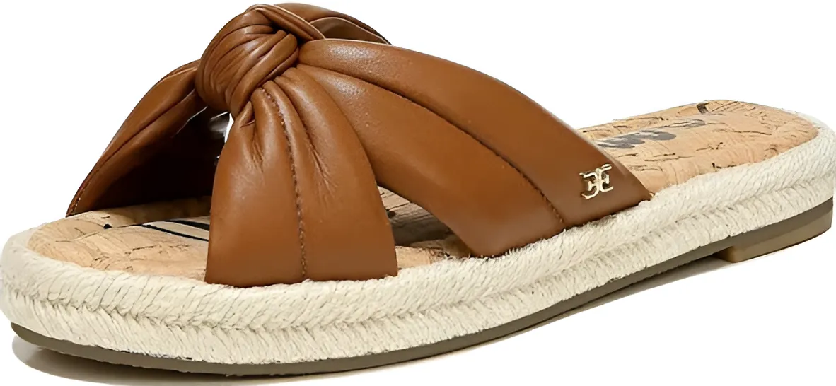 New Abbene Knotted Connected Sam Fashion Sandals Edelman Slide Excellent customer service Slip On Saddle