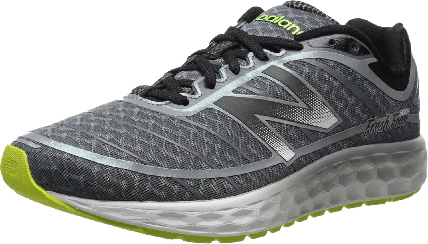 New Balance Men's Running Sneaker, Black/Blue, 10 M US