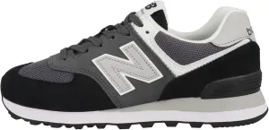 New Balance Women's 574 V2 Varsity Core Sneaker, Black/Magnet, 10
